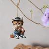Acrylic Whimsical Cat Car Decoration Charming Bag Accessory Adorable Accent Home