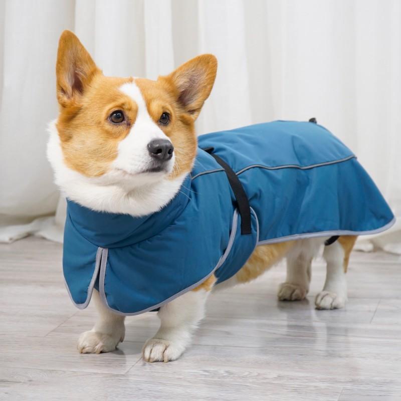 Waterproof Fleece-Lined Dog Raincoat Winter Warm Outdoor Jacket Small Medium Large Breeds