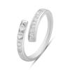 Silver Ring with Cubic Zirconia, Product Weight 2.32 G (2184256)