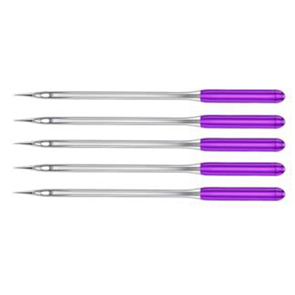 5Pcs Sewing Machine Needle Colorful Stainless Steel Needle Regular Point Machine Needle for Sewing Machine Accessories