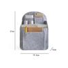 Insert de Sac à Dos Portable Petit Sac Sacs à Cosmétiques Organisateur de Maquillage Sac de Voyage Intérieur S'adapte à Divers Sacs Pochettes en Feutre pour Femmes