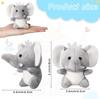 8-48PCS Mini Elephant Stuffed Animals 4Inch Cute Elephant Stuffed Plush Toys Small Forest Animals for Baby Shower Birthday Gifts