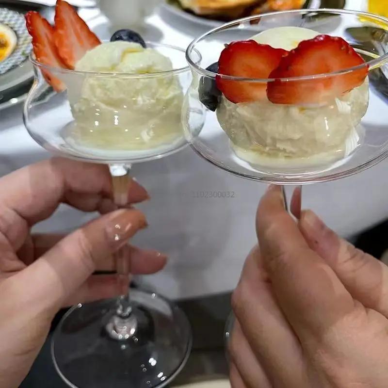 1/2 ST Kreativa Cocktailglas i Glas Personliga Bar Martiniglas Margaritas Höga Glas Set Champagneglas