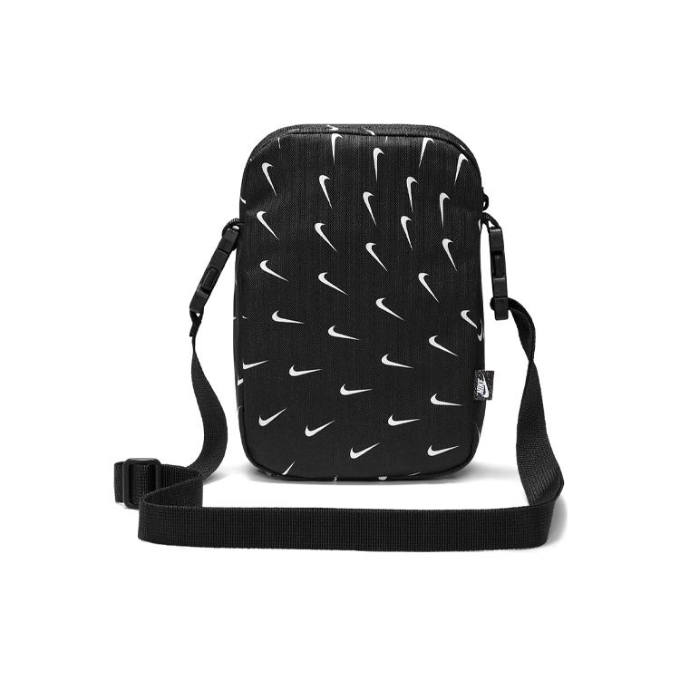 

Nike All Over Logo Print Casual Sports Polyester Shoulder Crossbody Bag Unisex bags Black DM2163-010 Black