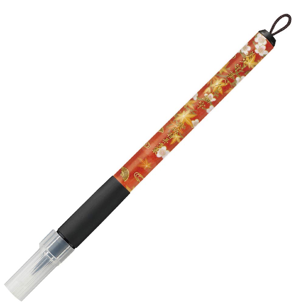 Kuretake Brush Beautiful Japanese Pattern Fine Cherry Blossoms and Autumn Pen, Lettering, IV, Point, Leaves, XTWM2-15
