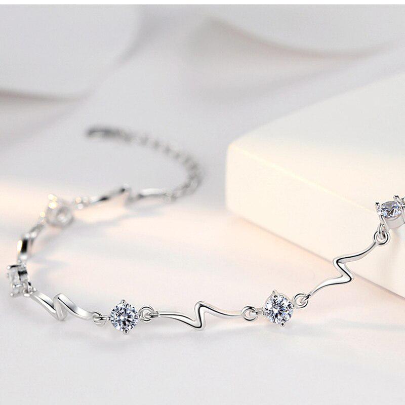 Lindon feminino prateado joias casamento noivado para mulheres presente de natal