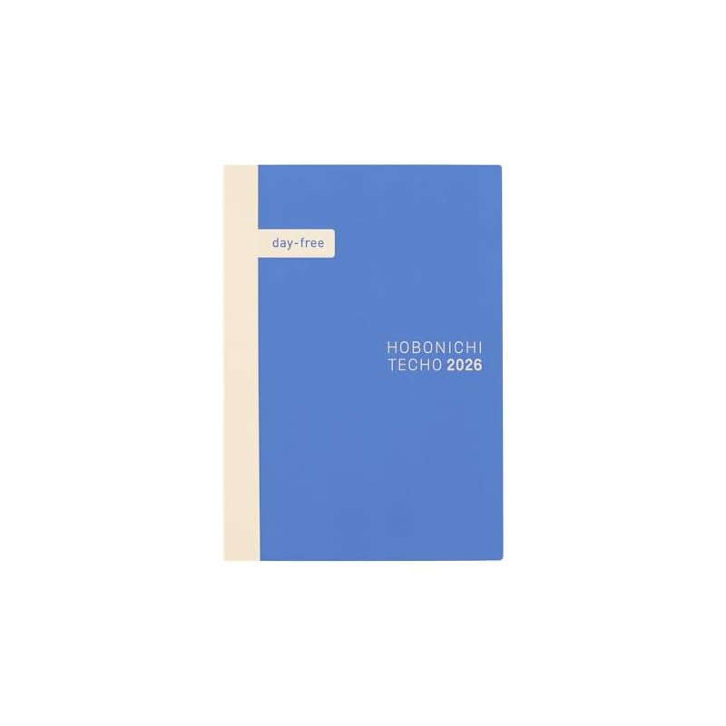 Hobonichi Techo 2026 Day-Free [A5/Monthly + Notebook/January/Monday Start]