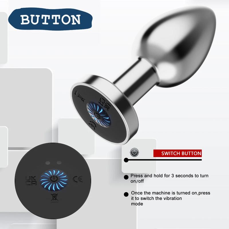 Powerful Anal Plug Vibrator for Men Women Female Vagina Remote Stimulator Prostate Butt Plug for Adult Couples Sex Toys