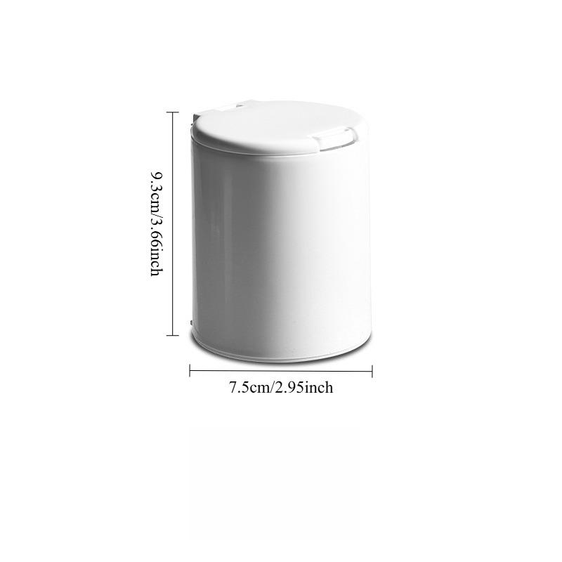 1PC mini with lid storage box plastic office desktop storage bucket cotton swab box dustproof small object finishing box pop-up window type 674₽