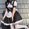New Black And White Lolita Gothic Maid Uniform Halloween Lolita Women's Dress