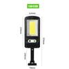 IP65 Solar Outdoor LED Garden Wall Light Body Sensing Garden Patio Garage Door Waterproof Security Remote Control  Street Light