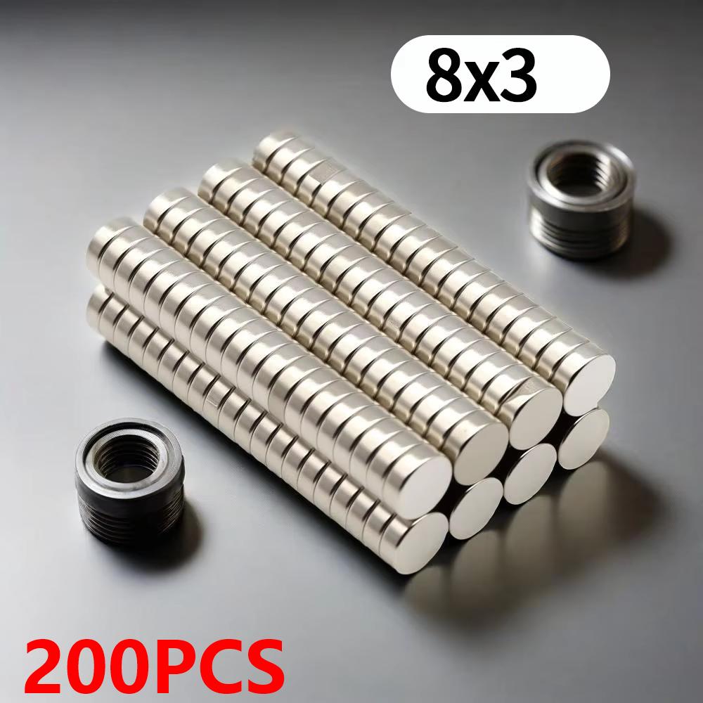 8X3MM imans Round Refrigerator magnets for Office Whiteboard Suitable Tools Home Workplace, Etc 8*3