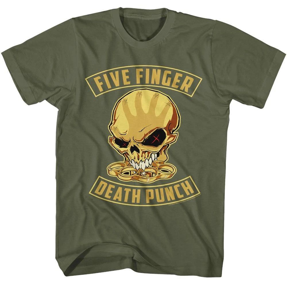 Детская футболка Five Finger Death Punch Череп и Костяшки Музыка 100