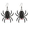 Halloween Spider Earrings Black Insect Animal Goth Accessories Punk Statement Earrings Gifts for Women Party Decoration