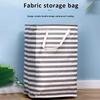75LFoldable Lightweight Laundry Basket Waterproof Fabric Clothes Sundries Storage Box with Handle Household Dirty Clothes Hamper