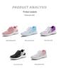 Women's Breathable Flyknit Mesh Sneakers: Trendy and Lightweight Summer Sports Shoes