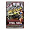 Russian Text Vintage Poster Girls Metal Tin Sign Home Bar Decor