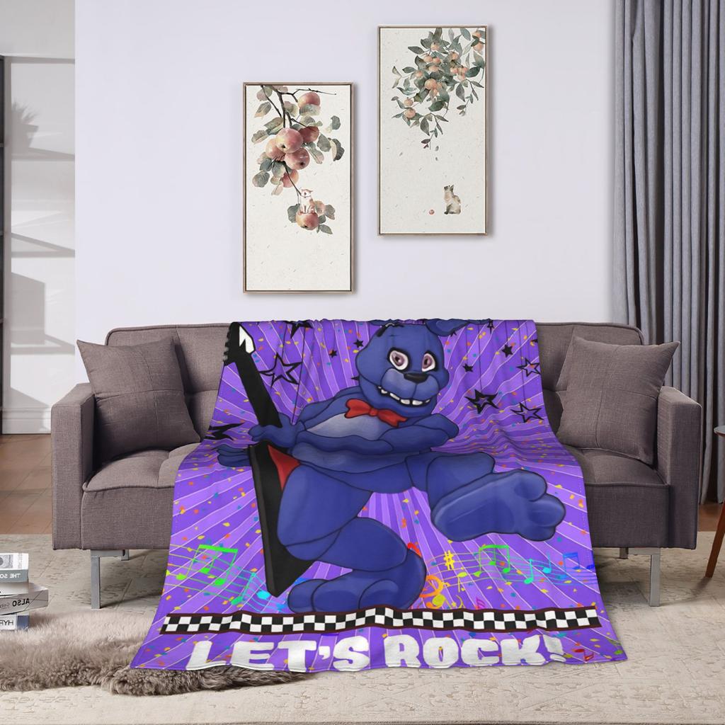 Bei Freddys Phantom Freddy Decken Fleece Herbst FNAF Spiel Atmungsaktiv Warm Überwürfe für Bettwäsche Schlafzimmer Bettwäsche Überwürfe
