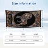 Lily Pond Reflections Theme Quick Dry Beach Towel Custom Name Text Print Large Sand Resistant Towel Beach Vacation