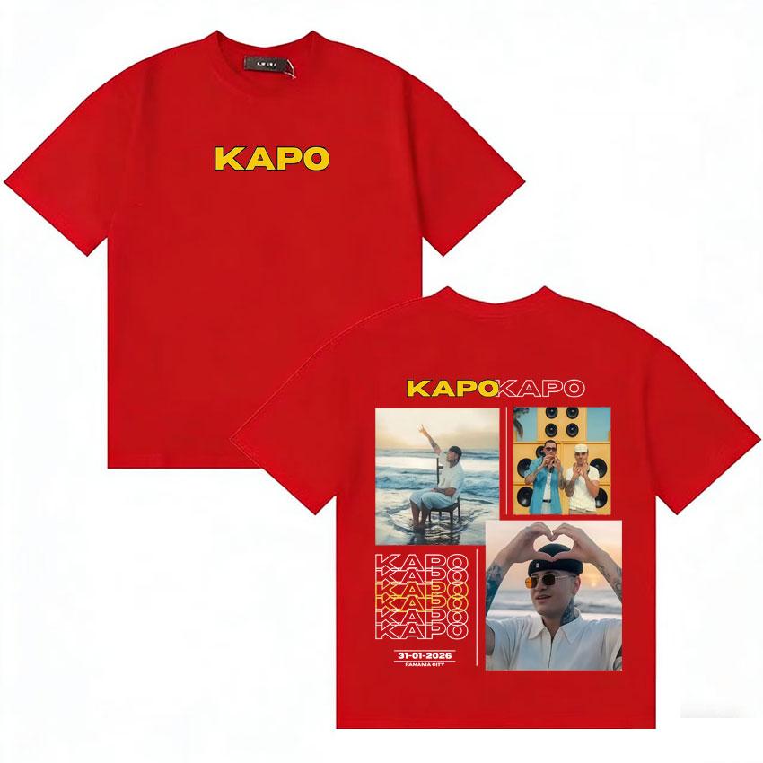 

Teenagers Pop Tops Rapper Kapo Por Si Alguien Nos Escucha Tour Gothic Tees Unisexs Womens Fashion Loose Pure Cotton ONeck TShirts S