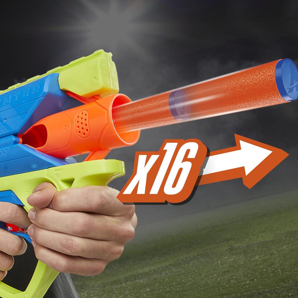 Nerf N Series Sprinter Elektrischer Blaster mit 16 N1 Darts, Indoor- & Outdoor-Spiel für Kinder, ab 8 Jahren, F8625, Authentisch