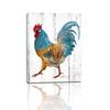 Rooster Kitchen Canvas Wall Art: Rustic Farmhouse Painting Poster - Chicken Artwork Decoration for Home Living Room Bedr