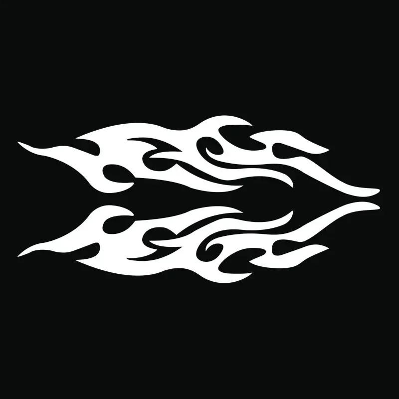 Car Sticker Modified Flame Car Stickers Bumper Hood Rearview Mirror Head Cover Stickers Cover Scratches Motorcycle Decals
