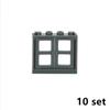 DIY Zubehör Stadt Freunde Haus MOC Teile Zaun Treppen Leiter Tor Bausteine ​​Tür Fenster Figuren Garten Leduo Ziegel