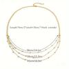 Boho Multilayer Small Round Beads Waist Chain For Women Men Simple Dainty Gold Color Link Chain Belly Chain Summer Body Jewelry
