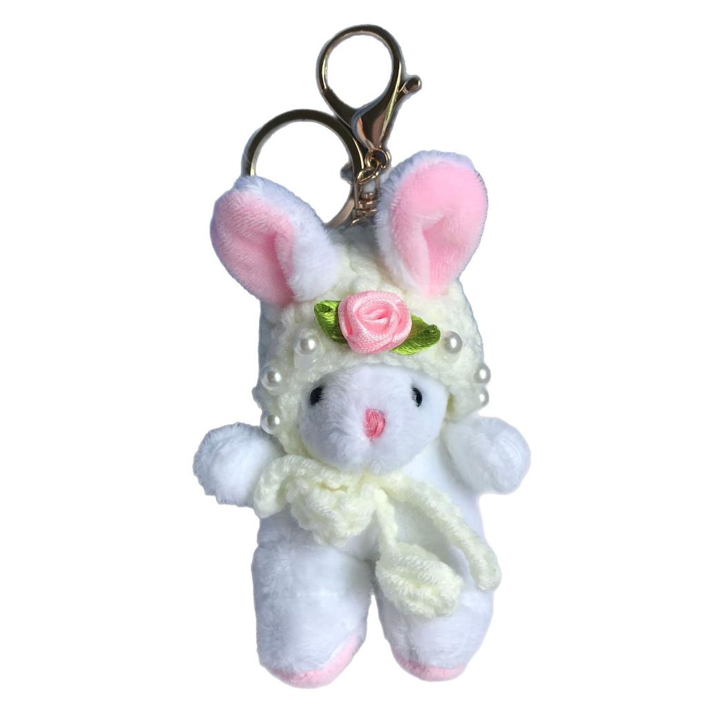 Cute Rabbit Bag Pendant Plush Doll Pendant Gift for Girlfriends Trendy Brand Personalized Mobile Phone Hanging Chain Keychain