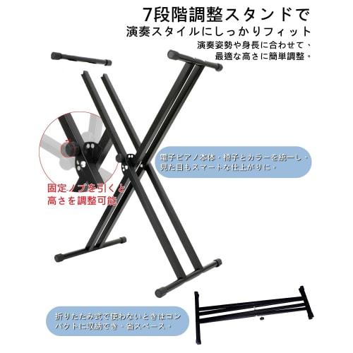 Longeye Slim Digital Piano (3 Sets, 88 Keys) with Stand and Chair, Portable, Ultra-Compact, 10mm Travel, Built-in Battery, Long Battery Life, Perfect