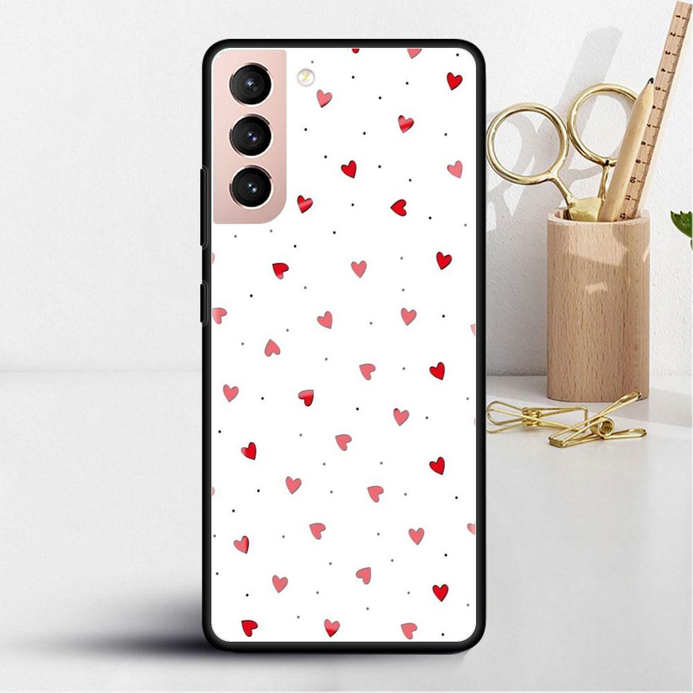 LIEBE Herz Glas Hülle Für Samsung Galaxy S22 S20 FE S21 Plus Handyhülle S10 5G S9 Note 20 Ultra 10 Lite Hülle