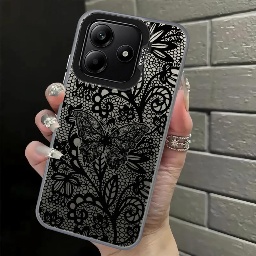 

Design Sense Black Lace Case for Xiaomi Redmi Note 14 11s Note 13 Pro Plus 11 12 Pro 12s Back Phone Cover Redmi Note 13 Pro+ 5G