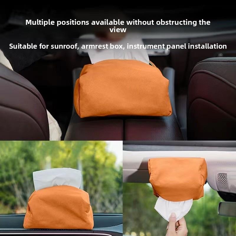 Car Tissue Box Premium Sun Visor Home Car Roof Pumping Carton