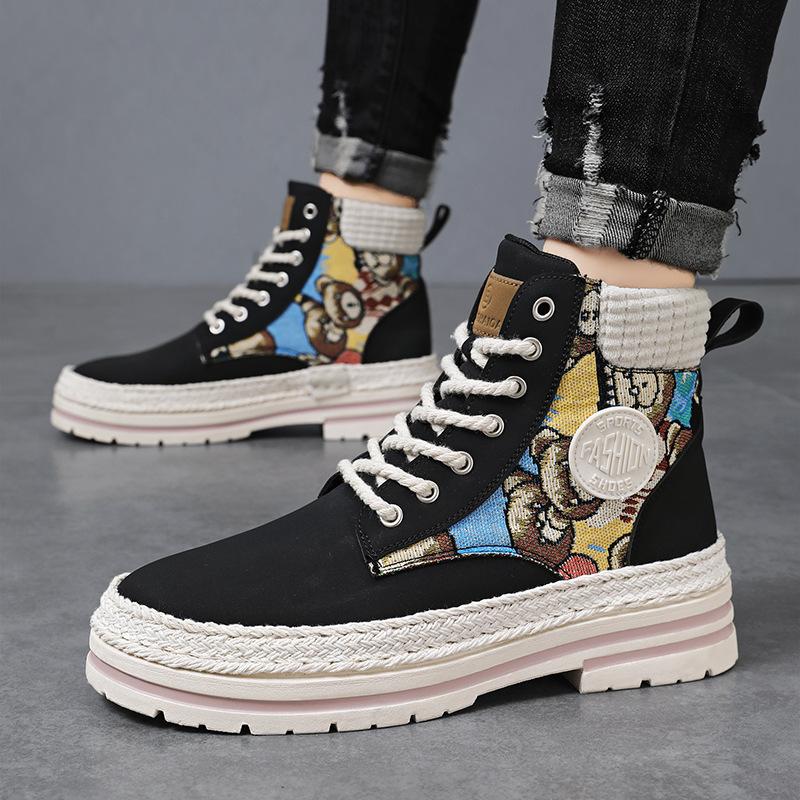 Men's shoes winter new Martin boots men's teen high-top board shoes men's casual sports shoes men's shoes