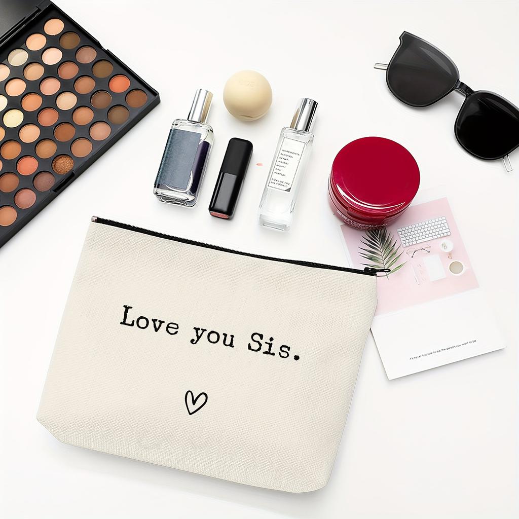 Ladies, Makeup Bag, Travel Storage Bag, Gift for Good Friends, Letter Bag, Logo Printable, Travel Makeup Bag, Wedding Souvenir Bag