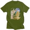 Cute Kittens Cat Moon Cosmic Printed T Shirt for Unisex Pure Cotton Tshirts Fashion Streetwaer Short Sleeve Tee Shirt