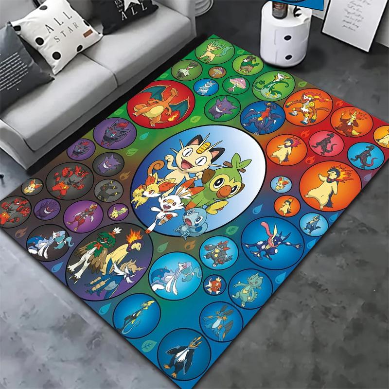 Pokmon Carpet Rug For Living Room Bedroom Home Sofa Decoration Kids Play Nonslip Floor Mat