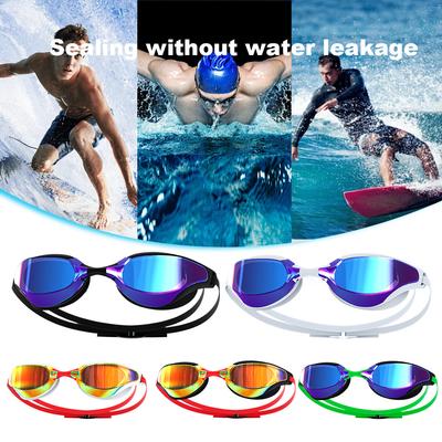 Professionelle Schwimmbrille Verstellbar Schwimmbad Brille UV-Schutz Weites Sichtfeld Schwimmbrille Dicht für Schwimmer