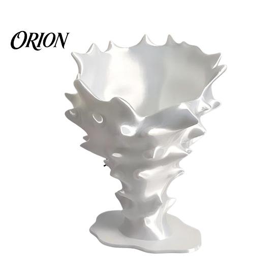 Non Fragile Tabletop Vase Creative 3D Printed Flower Vase, Modern Decorative Minimalist Container, Elegant Aesthetic for Living Room Artistic