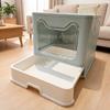 Drawer Type Cat Litter Box, Splash-Proof Top-Entry Cat Toilet with Easy Cleaning