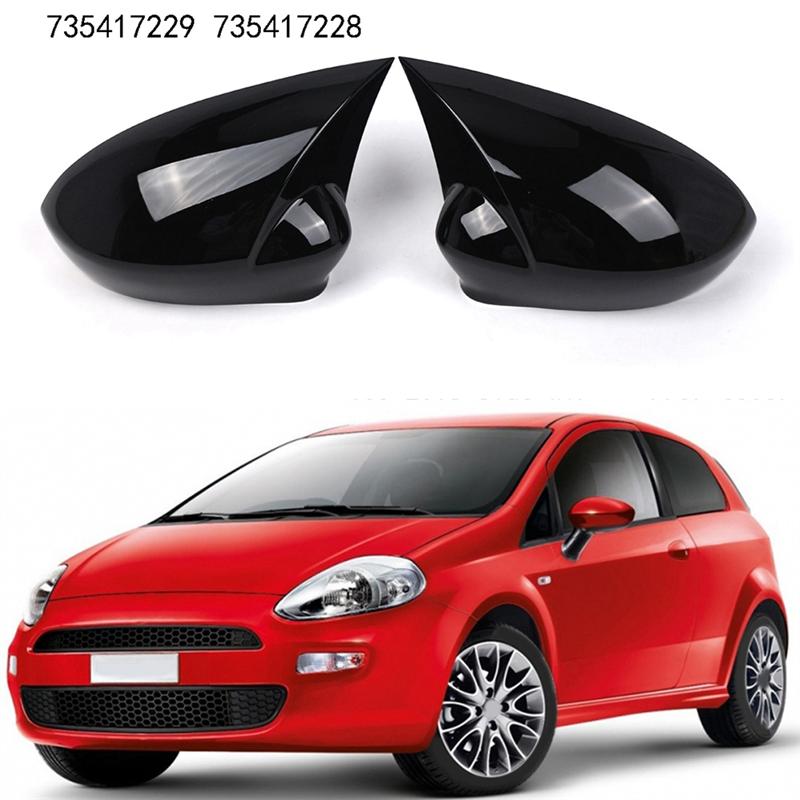 För Fiat Grande Punto 2005-2018 Sidobackspegelskydd Kåpor Oxhornsstil 735417229 735417228