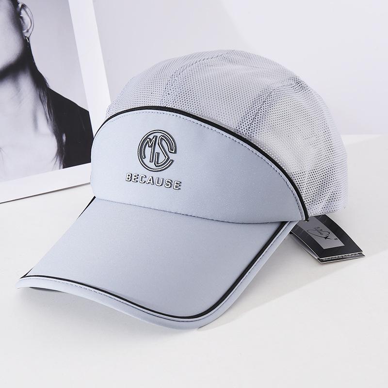 Baseball Cap Big Brim Sun Hat Children S Summer Outdoor Riding Versatile Men S Sports Cap Adjustable серый