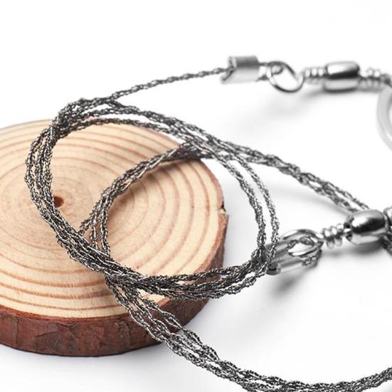 Stainless Steel Wire Saw Outdoor Survival Pocket Chainsaw Portable Backpacking Hiking Camping Emergency Wood Trees Cutting Saw