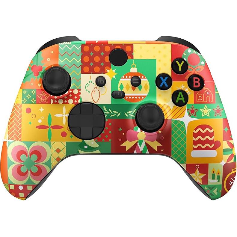 eXtremeRate Replacement Shell for Xbox Series X|S Controller - Unleash Your Style - Donut Odyssey Custom Acessories Skin Front Housing Cover for Xbox