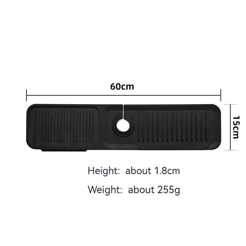 Thickened Version Food Grad Silicone Faucet Splashproof Water Pad Absorbent Pad Sink Anti-spray and Drain Water Retaining Pad