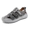 Fashion Summer Men Sandals 2025 Leisure Beach Men Shoes High Quality Leather Sandals The Men's Comfy Breathable Sandals Big Size 38-46