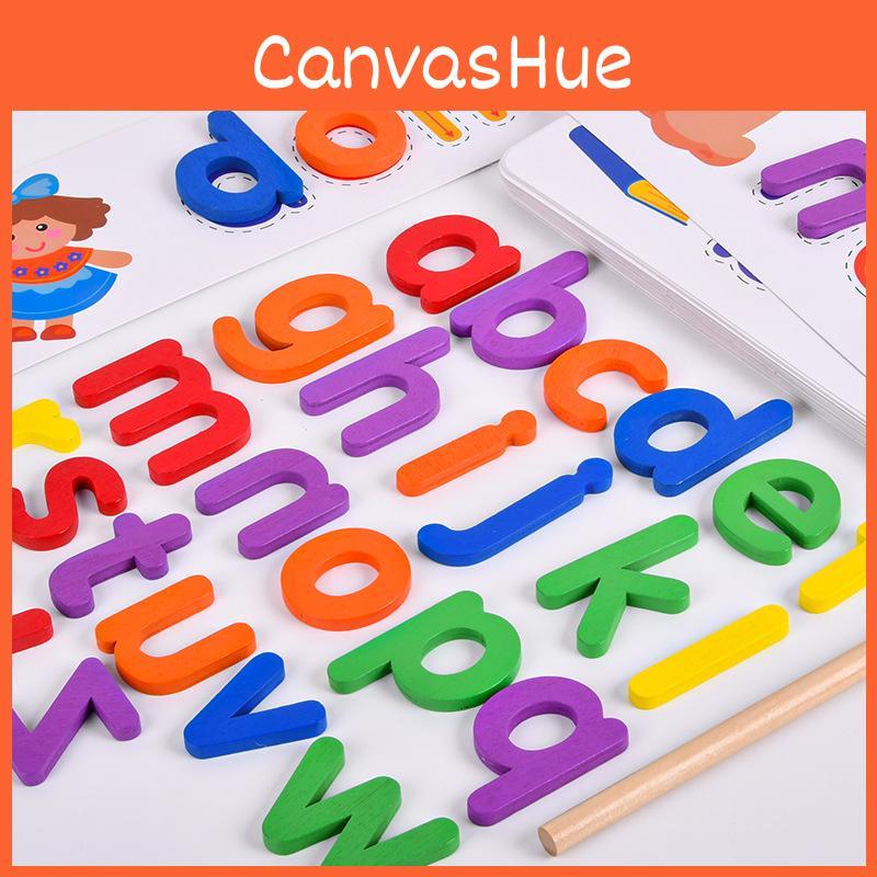 Spelling Puzzle Wooden Cards For Kids Educational Toy Word Spelling Gift Game