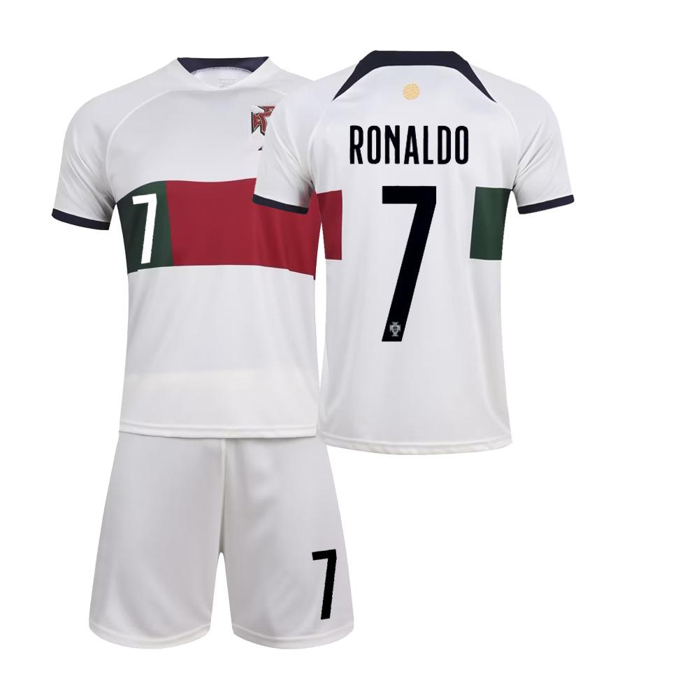 New World Cup No. Luo home jersey, football jersey, men's and children's adult training jersey set