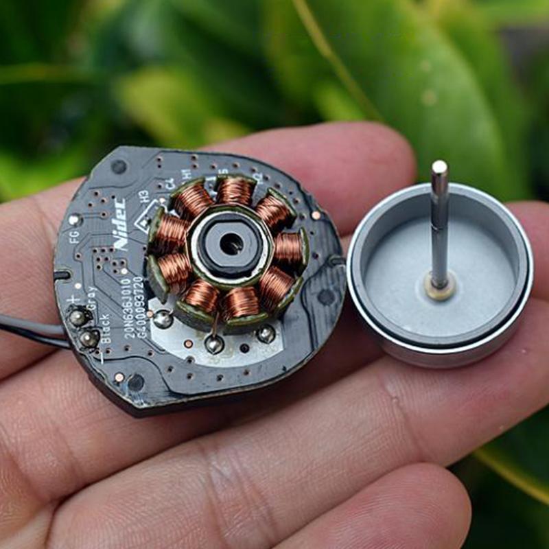 Nidec 20N Mikro Bezszczotkowy Silnik DC Dc 6V-12V 12000Obr/min Wysoka Prędkość Duży Moment Obrotowy Mini 24Mm Bezszczotkowy Silnik z Płytą Sterownika DIY
